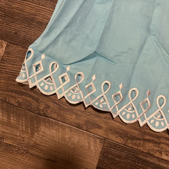 Bob Mackie Wearable Art Twin set Jacket & Tank Top 1X Embroidered Linen Cut Outs - Picture 7 of 7